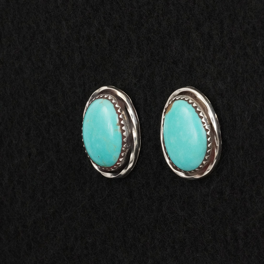 Ernest Hawthorne Turquoise & Sterling Silver Earrings