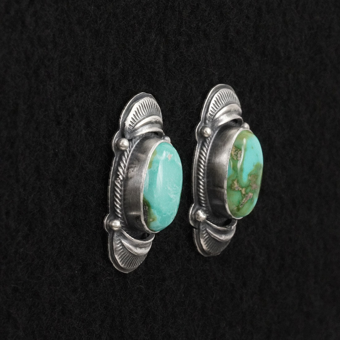 Randy Boyd Turquoise & Sterling Silver Squash Blossom Necklace Set