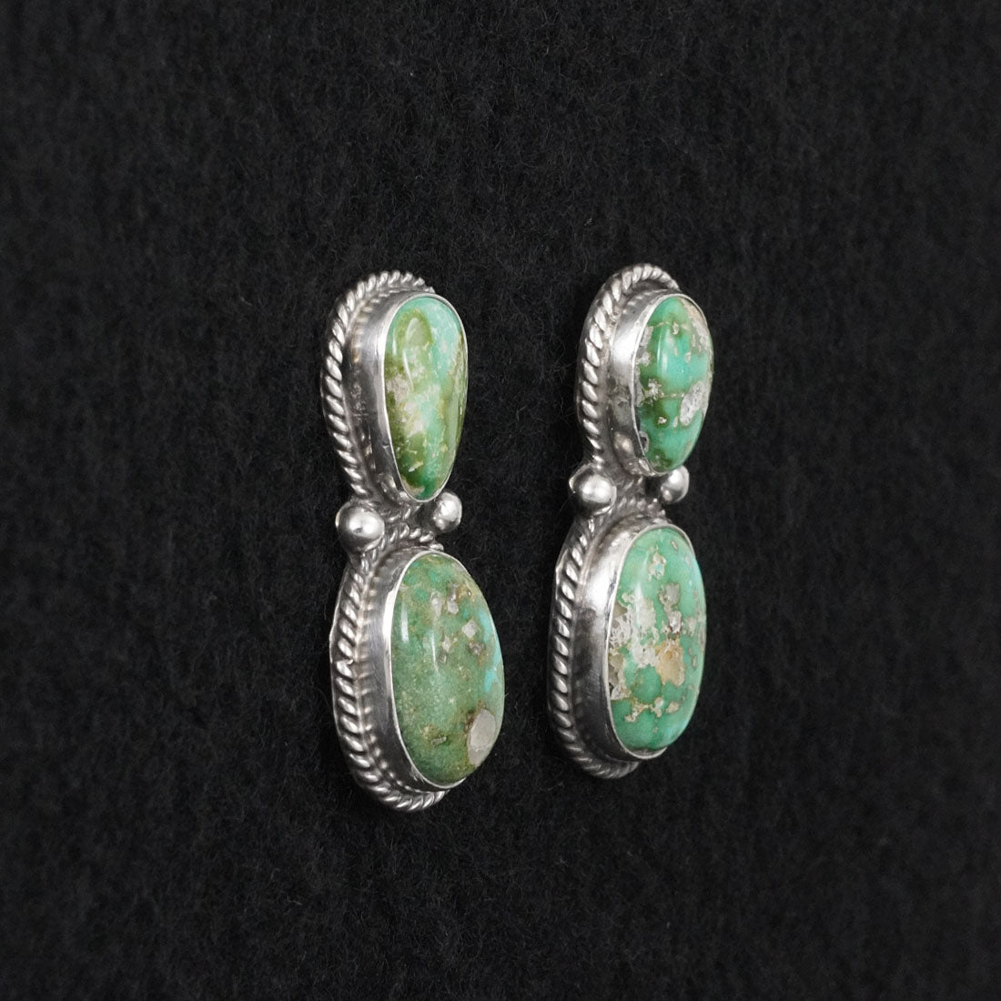 Eugene Gruber Turquoise & Sterling Silver Earrings