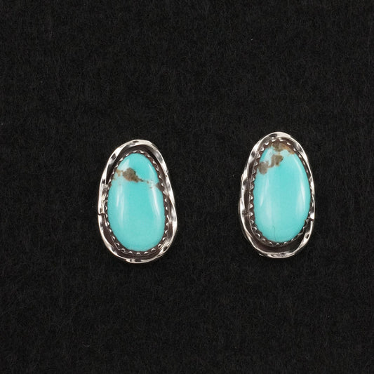 Ernest Hawthorne Turquoise & Sterling Silver Earrings