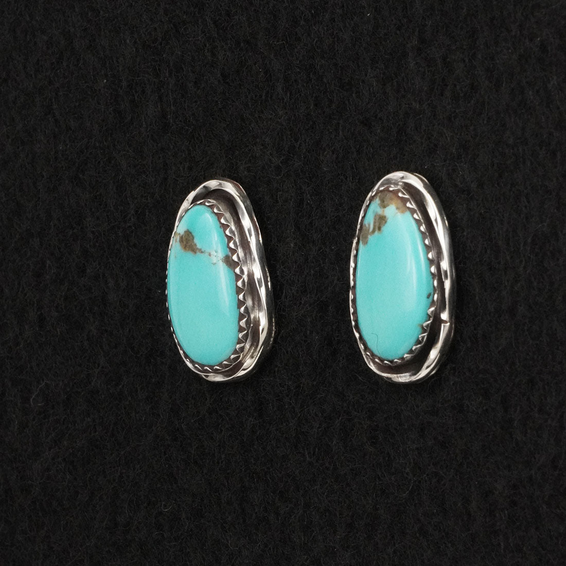 Ernest Hawthorne Turquoise & Sterling Silver Earrings