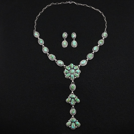Kathleen Livingston Turquoise & Sterling Silver Necklace Set