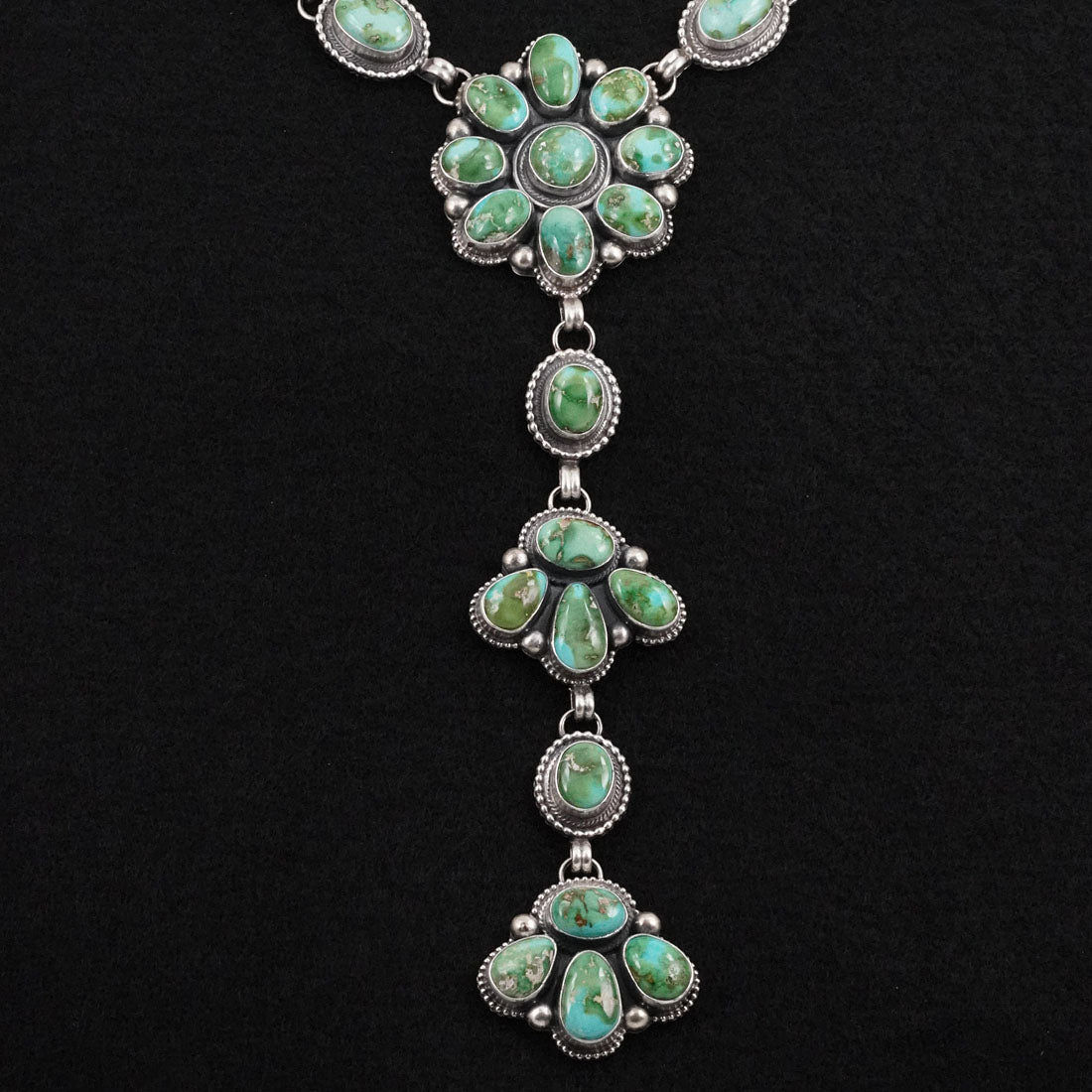 Kathleen Livingston Turquoise & Sterling Silver Necklace Set