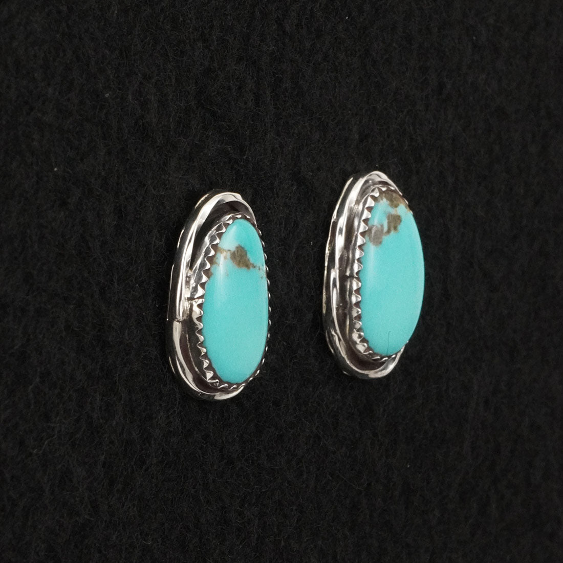 Ernest Hawthorne Turquoise & Sterling Silver Earrings