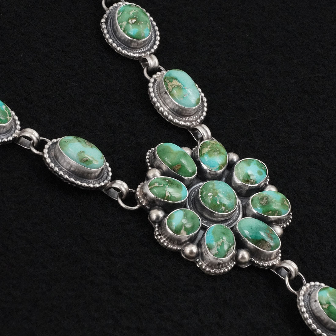 Kathleen Livingston Turquoise & Sterling Silver Necklace Set