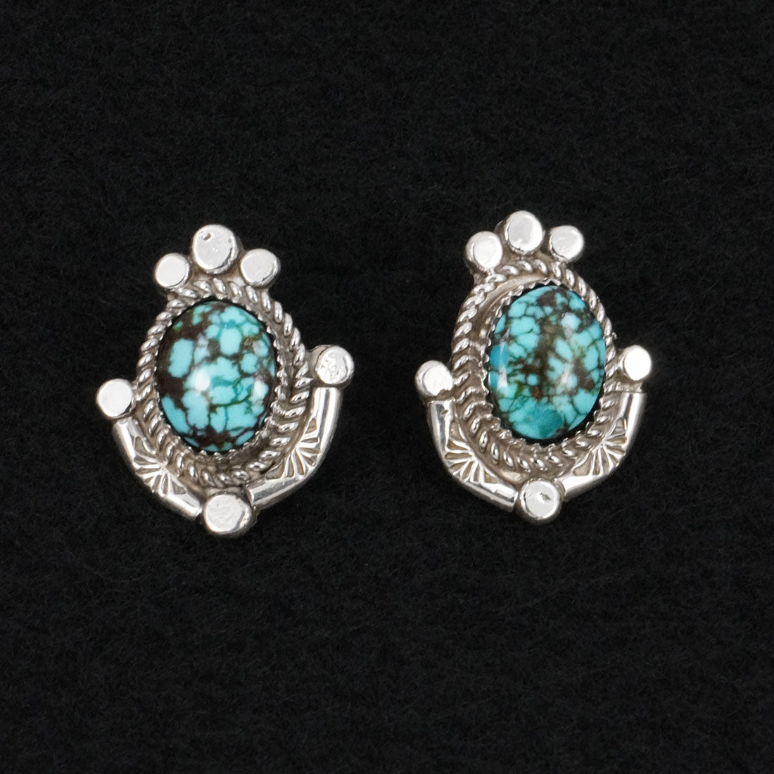 Phil Nez Turquoise & Sterling Silver Necklace Set