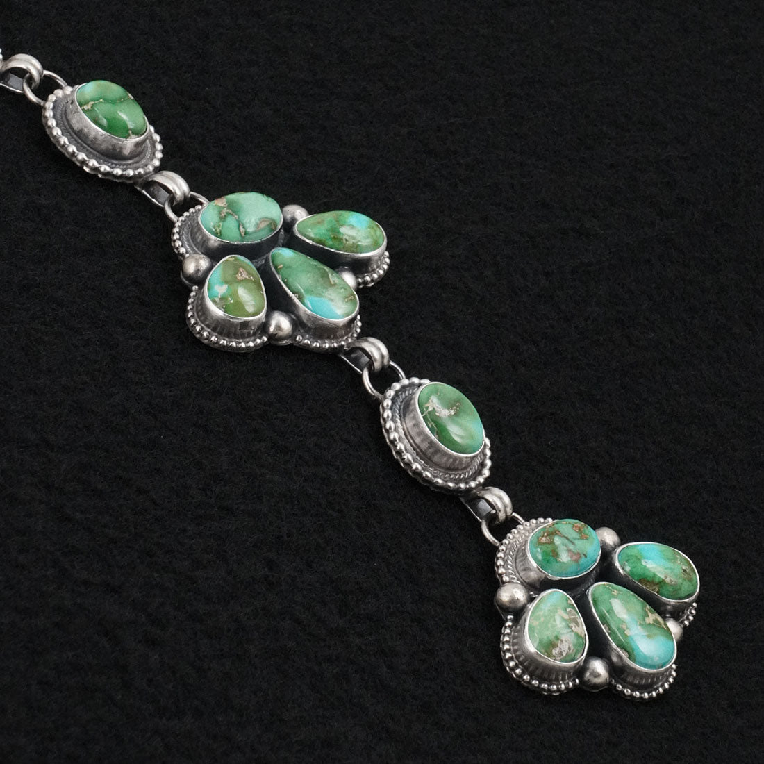 Kathleen Livingston Turquoise & Sterling Silver Necklace Set
