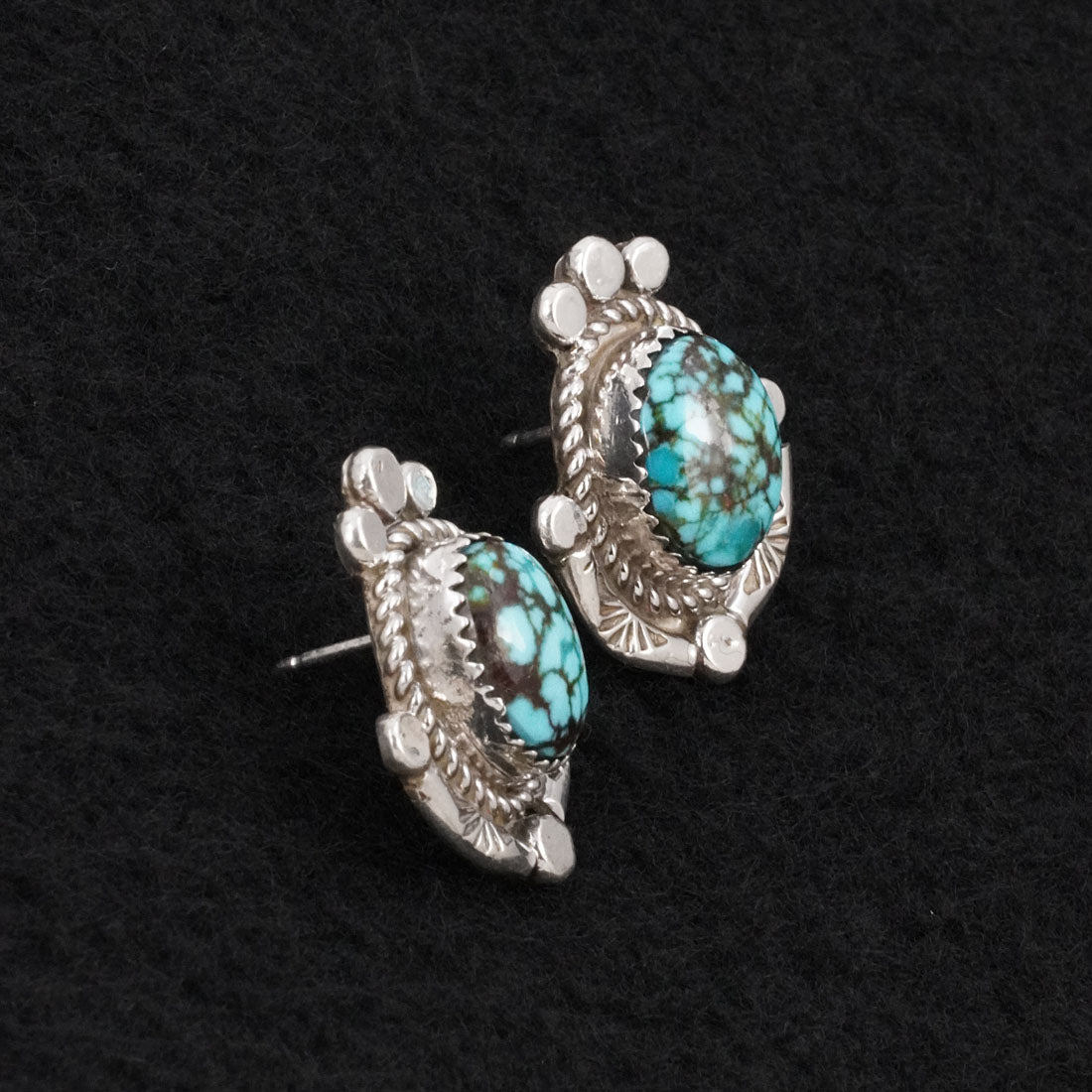 Phil Nez Turquoise & Sterling Silver Necklace Set