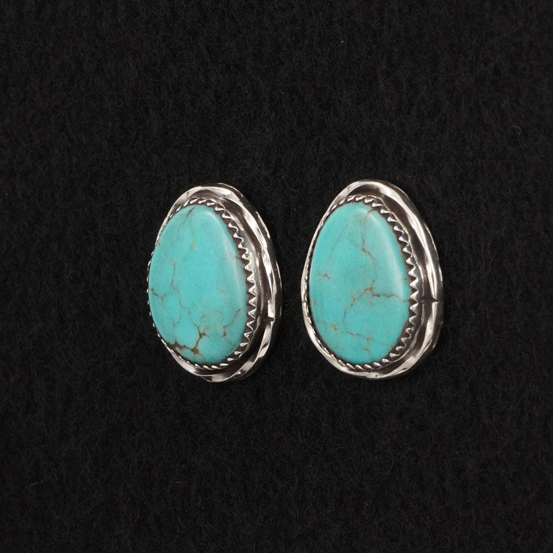 Ernest Hawthorne Turquoise & Sterling Silver Earrings
