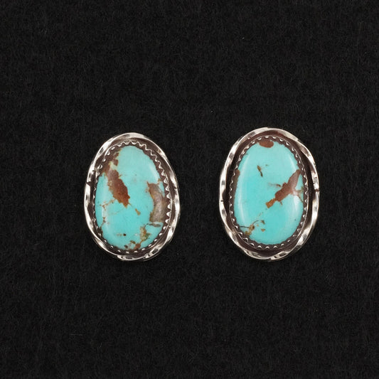 Ernest Hawthorne Turquoise & Sterling Silver Earrings