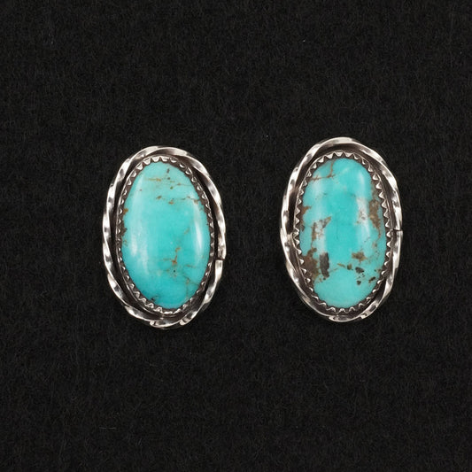 Ernest Hawthorne Turquoise & Sterling Silver Earrings