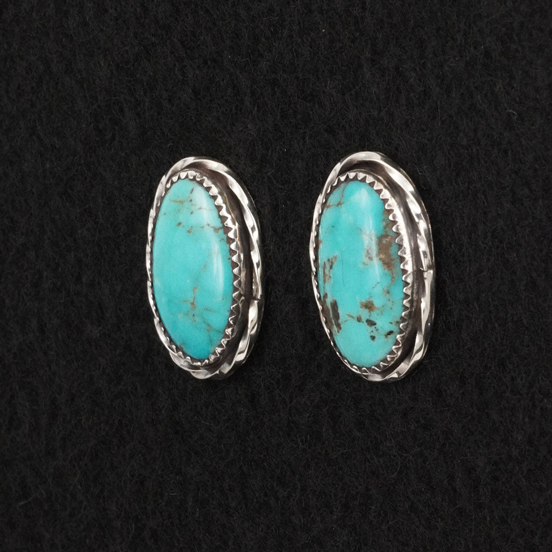 Ernest Hawthorne Turquoise & Sterling Silver Earrings