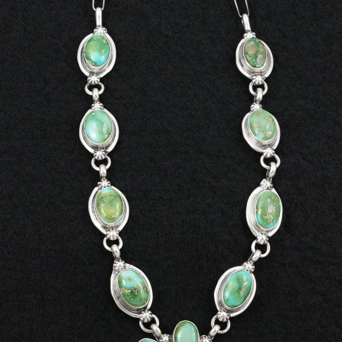 Bobby Johnson Turquoise & Sterling Silver Necklace Set