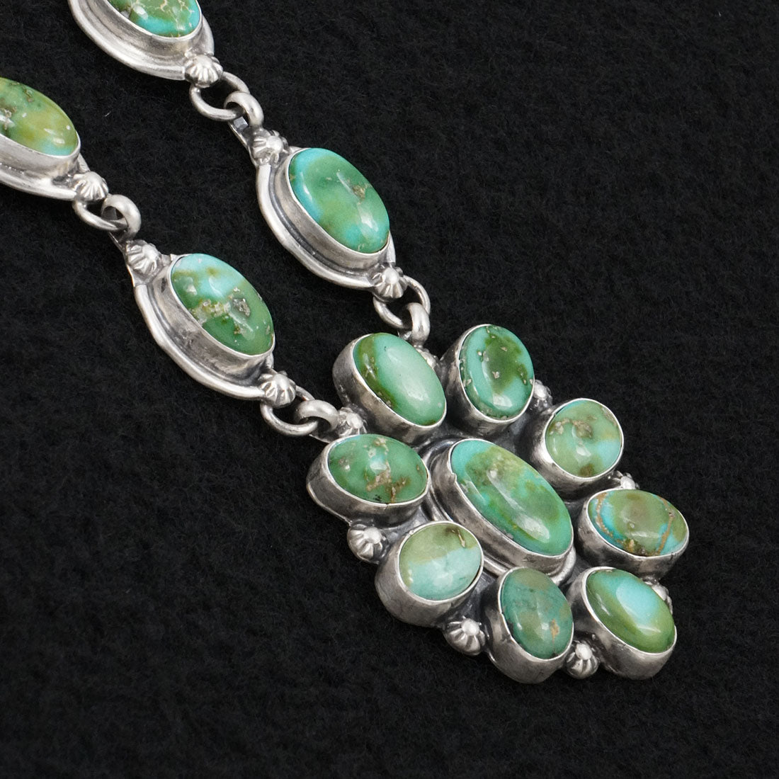 Bobby Johnson Turquoise & Sterling Silver Necklace Set