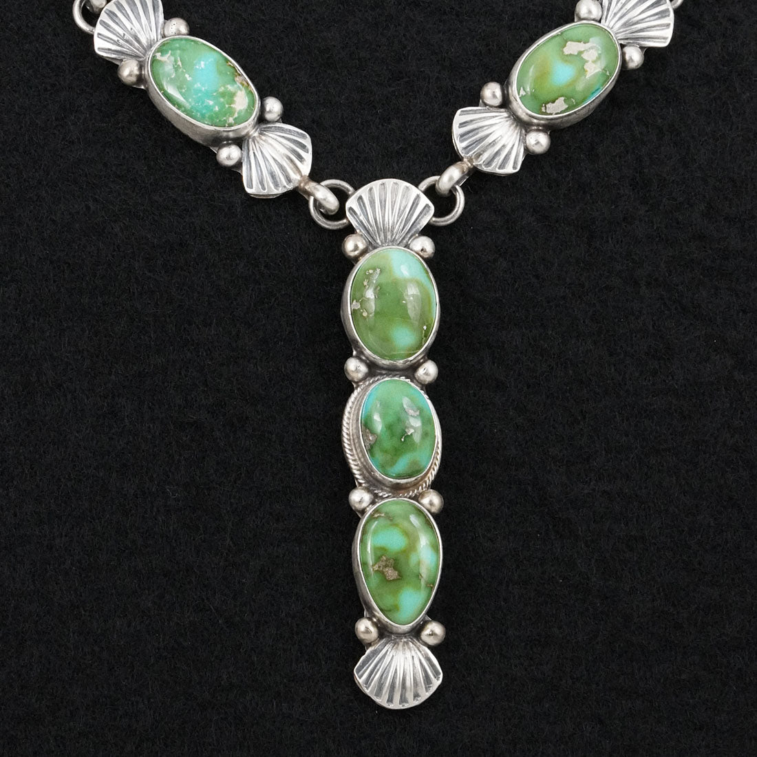 Kathleen Livingston Turquoise & Sterling Silver Necklace Set
