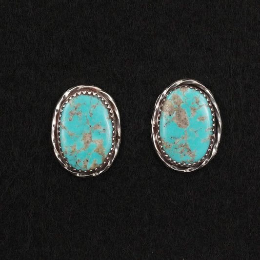Ernest Hawthorne Turquoise & Sterling Silver Earrings