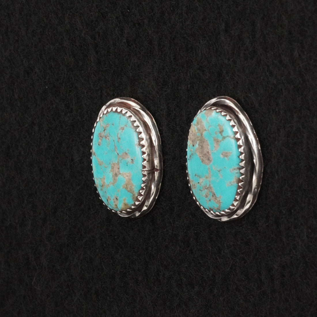 Ernest Hawthorne Turquoise & Sterling Silver Earrings