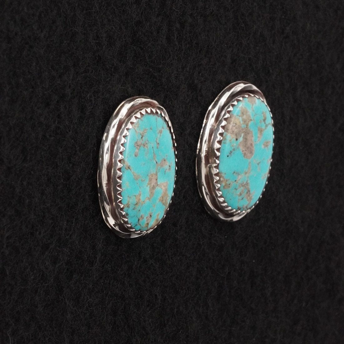 Ernest Hawthorne Turquoise & Sterling Silver Earrings