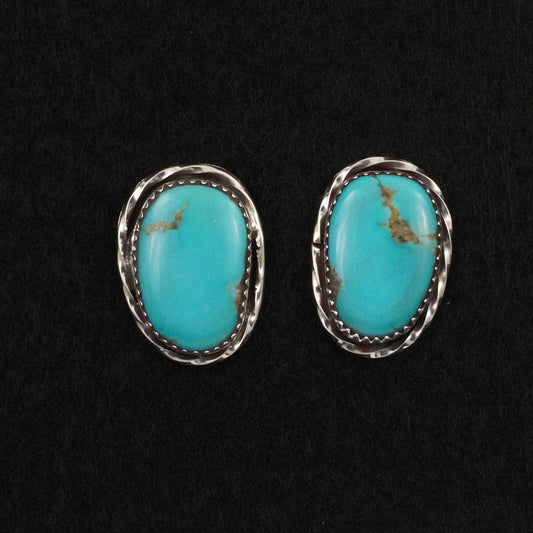 Ernest Hawthorne Turquoise & Sterling Silver Earrings