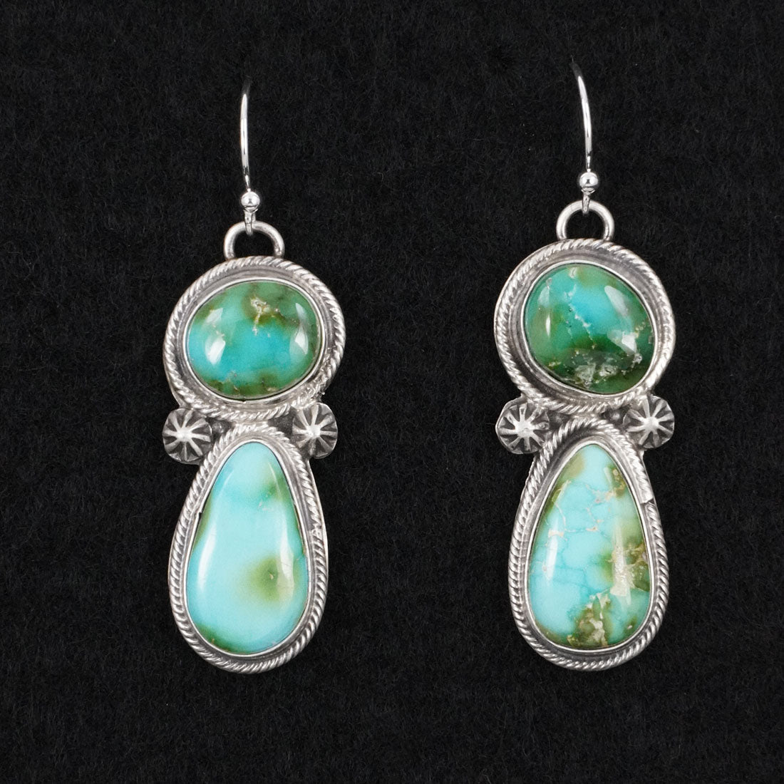 Bobby Johnson Turquoise & Sterling Silver Necklace Set