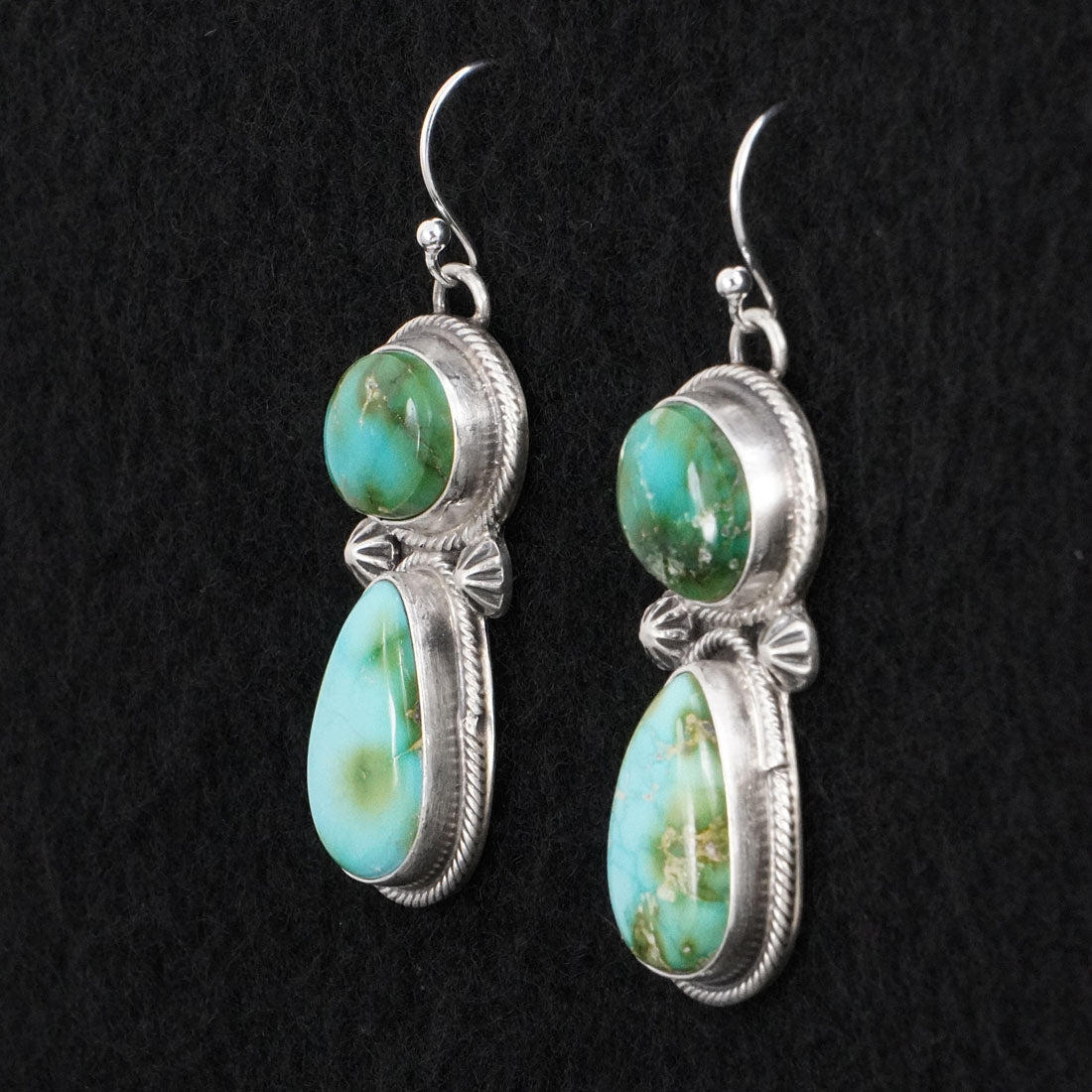 Bobby Johnson Turquoise & Sterling Silver Necklace Set