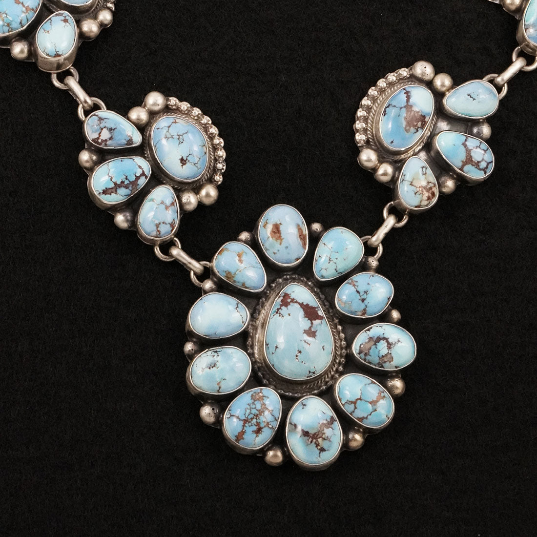 Kathleen Livingston Turquoise & Sterling Silver Necklace Set