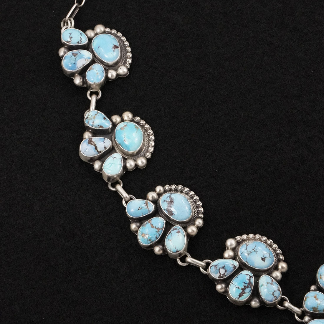 Kathleen Livingston Turquoise & Sterling Silver Necklace Set