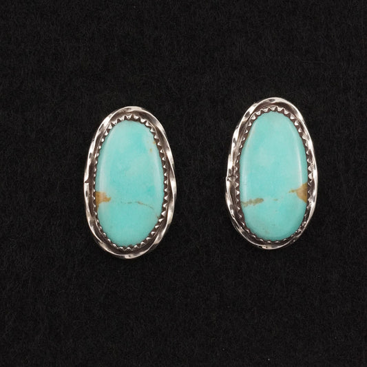 Ernest Hawthorne Turquoise & Sterling Silver Earrings