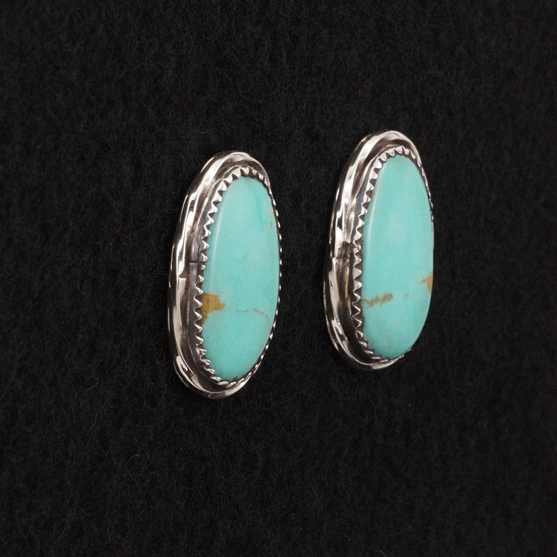Ernest Hawthorne Turquoise & Sterling Silver Earrings