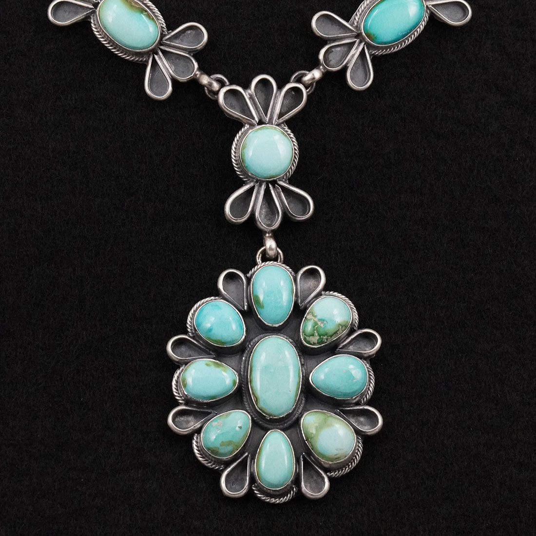 Darrin Livingston Turquoise & Sterling Silver Necklace Set
