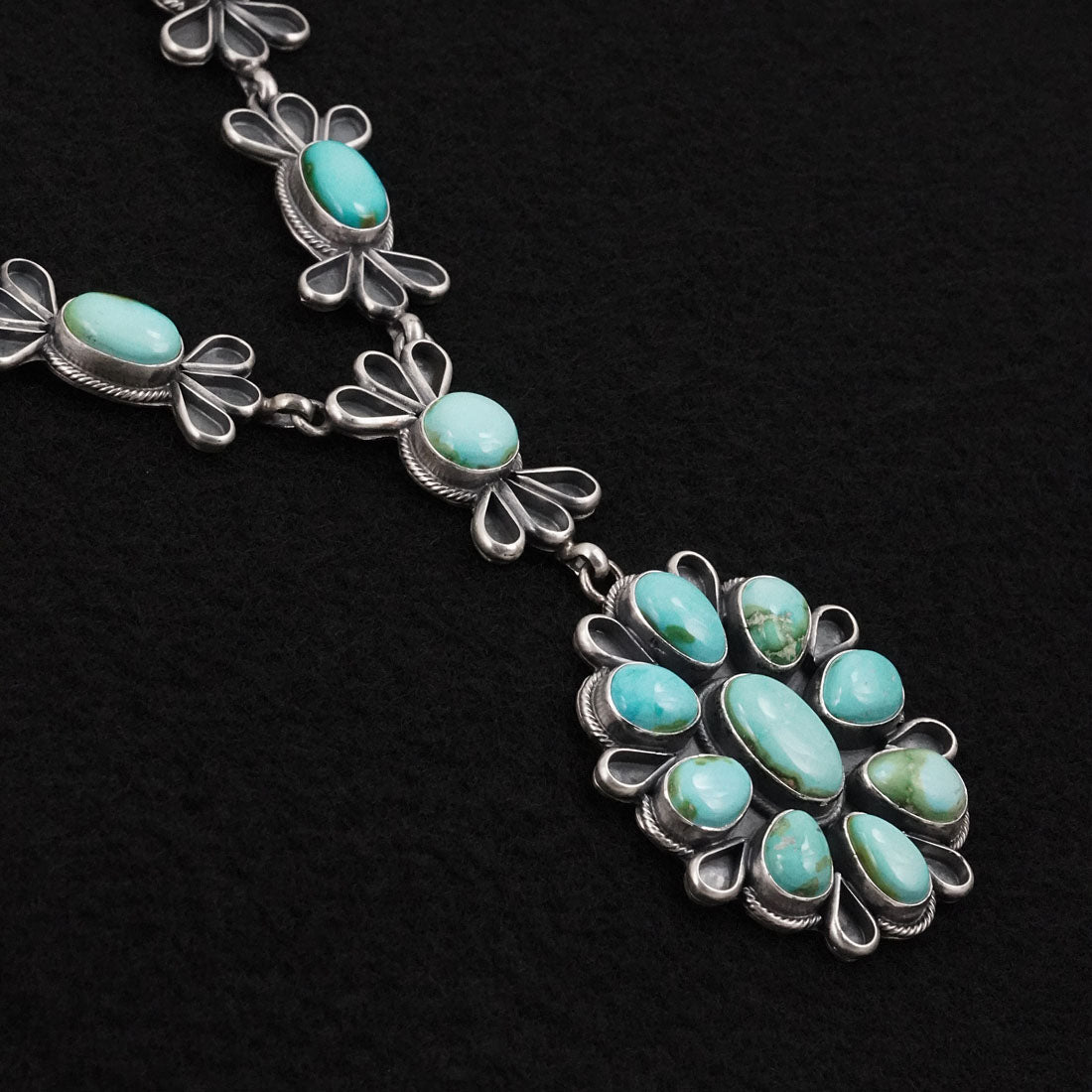 Darrin Livingston Turquoise & Sterling Silver Necklace Set
