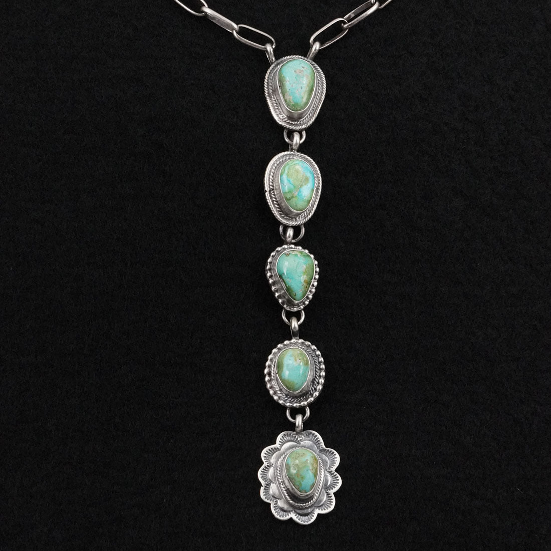 Bobby Johnson Turquoise & Sterling Silver Necklace