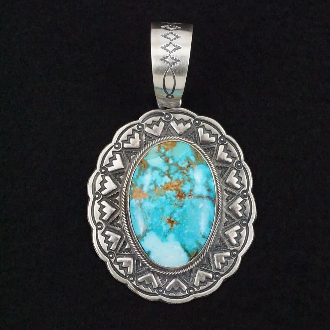 Randy Boyd Turquoise & Sterling Silver Pendant