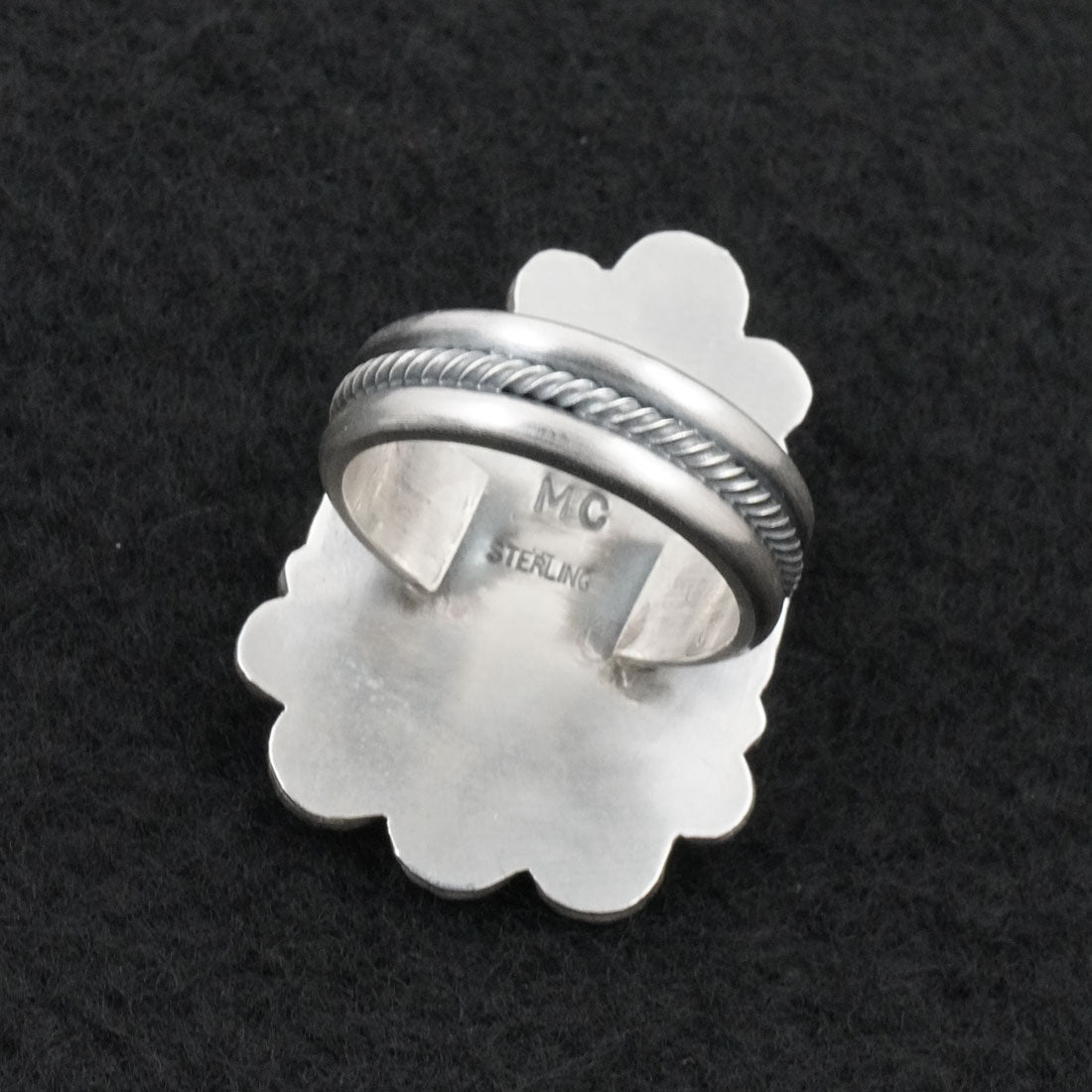 Michael Calladitto Turquoise & Sterling Silver Ring Size 10