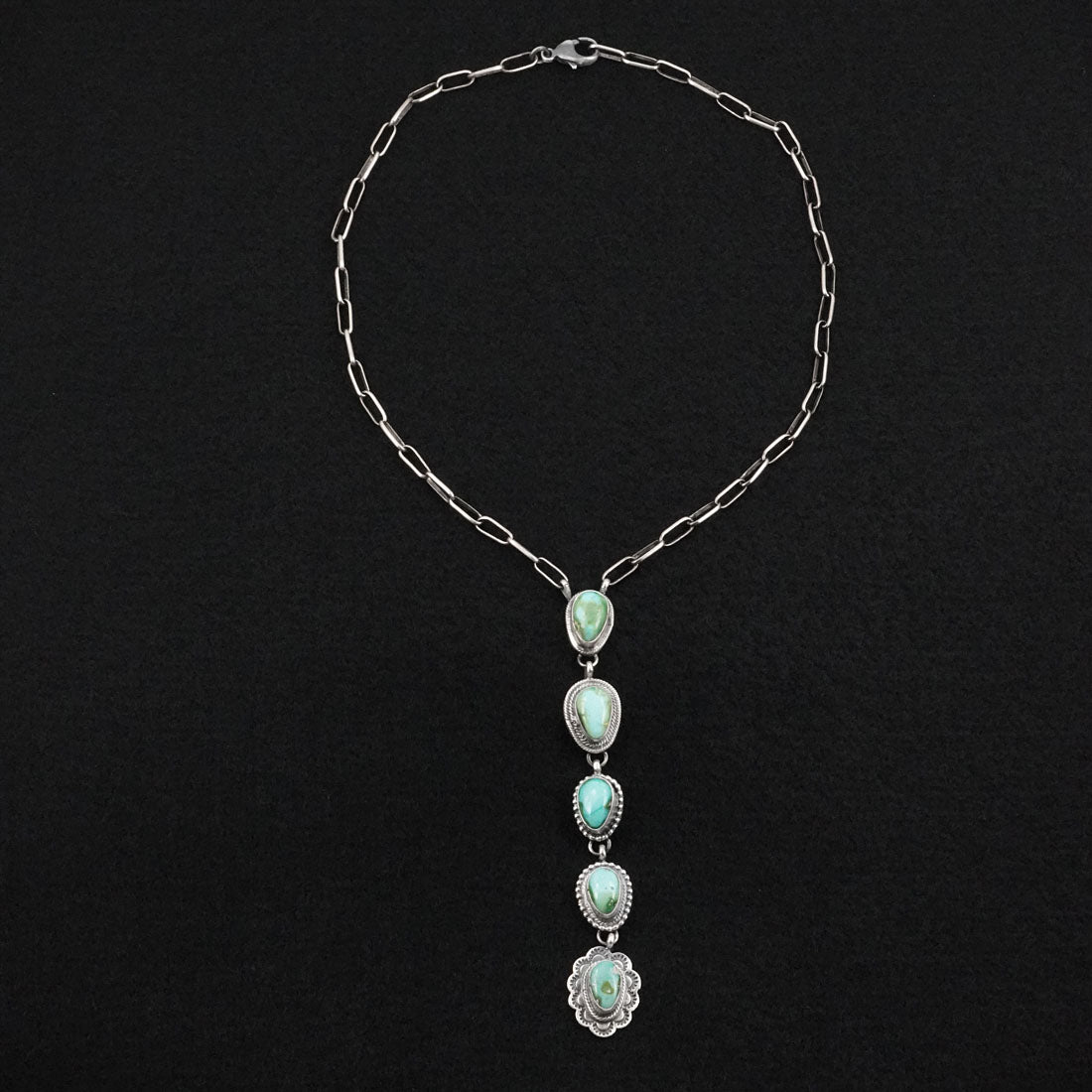 Bobby Johnson Turquoise & Sterling Silver Necklace
