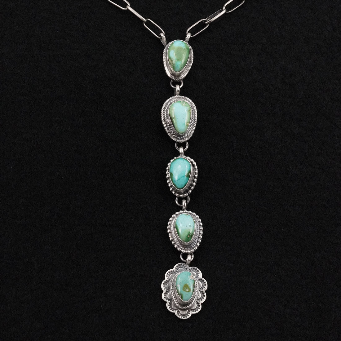 Bobby Johnson Turquoise & Sterling Silver Necklace