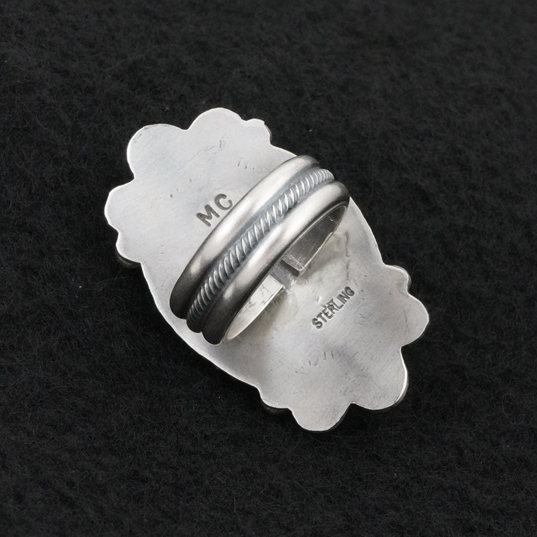 Michael Calladitto Turquoise & Sterling Silver Ring Size 7