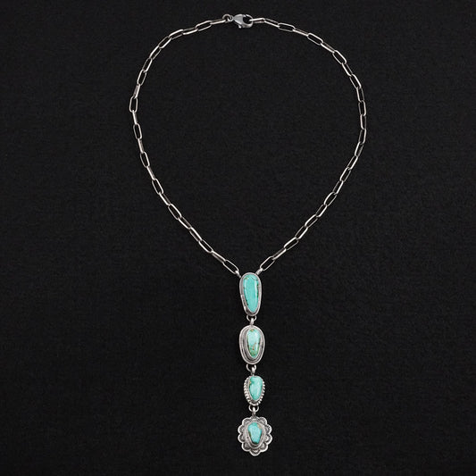 Bobby Johnson Turquoise & Sterling Silver Necklace