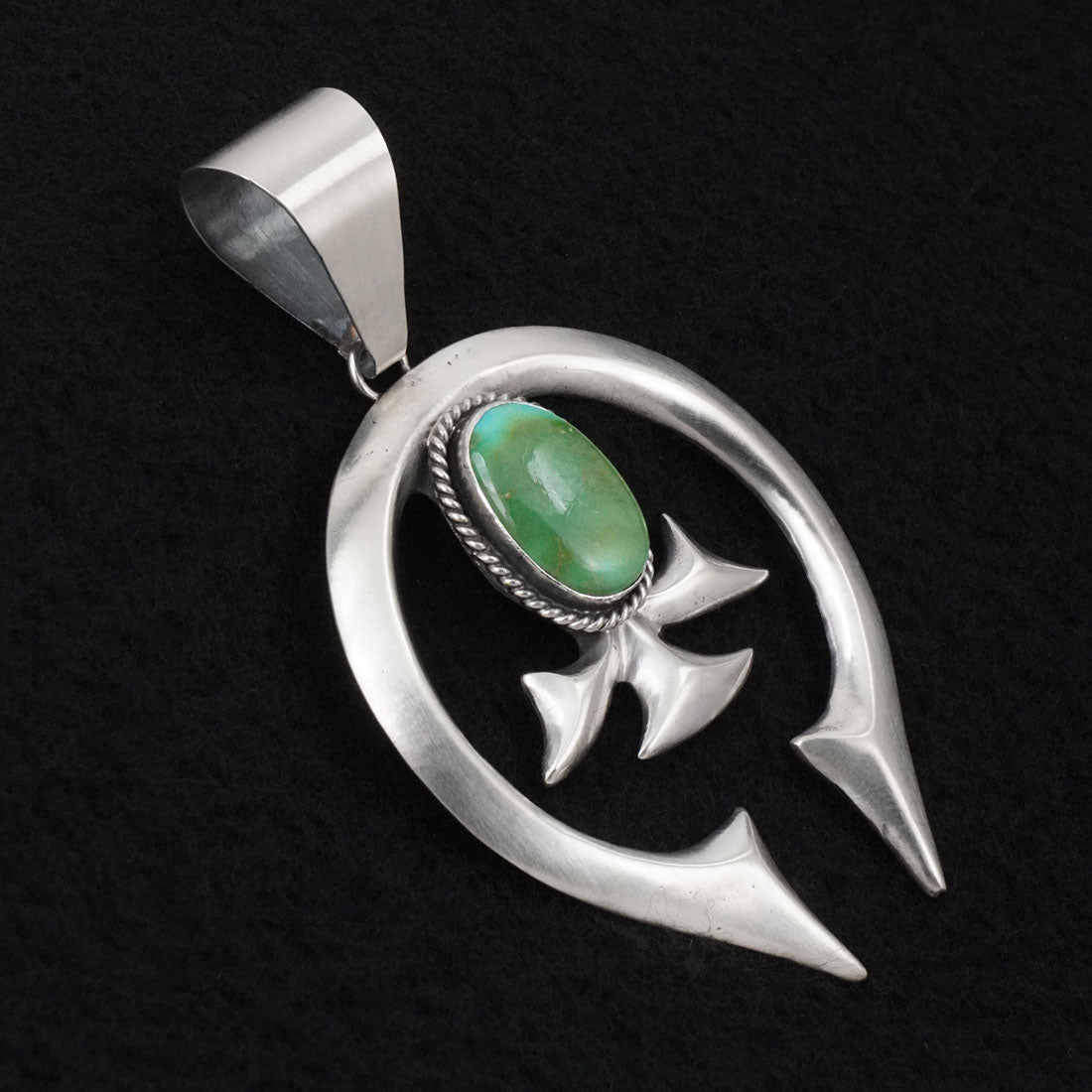Eugene Gruber Turquoise & Sterling Silver Pendant