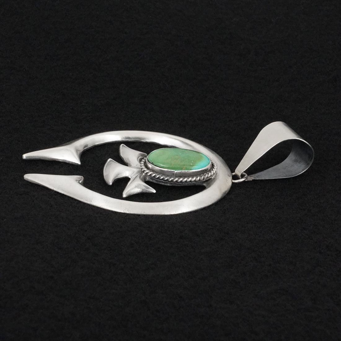 Eugene Gruber Turquoise & Sterling Silver Pendant