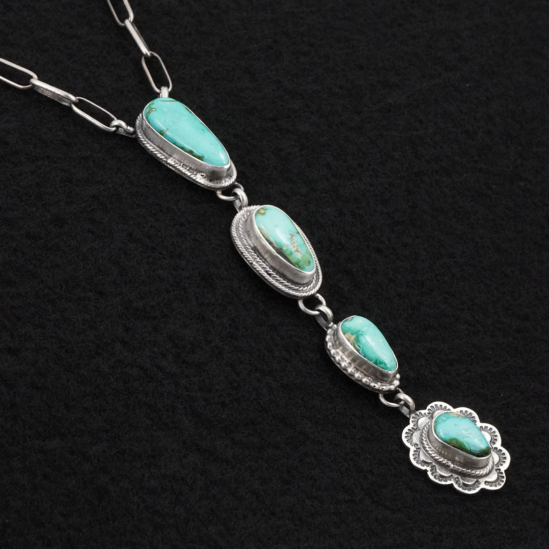 Bobby Johnson Turquoise & Sterling Silver Necklace