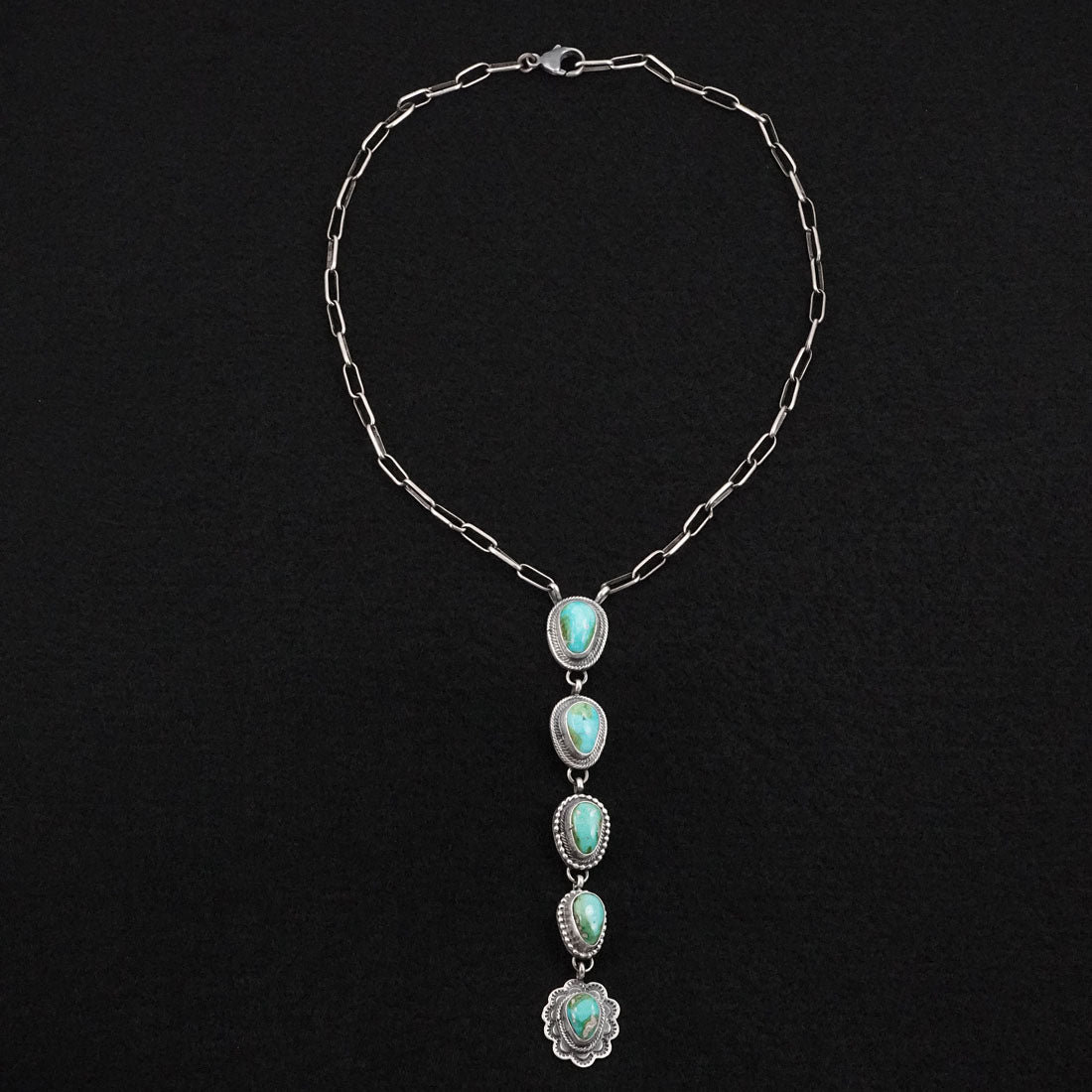 Bobby Johnson Turquoise & Sterling Silver Necklace
