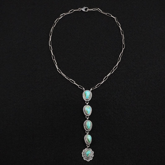 Bobby Johnson Turquoise & Sterling Silver Necklace