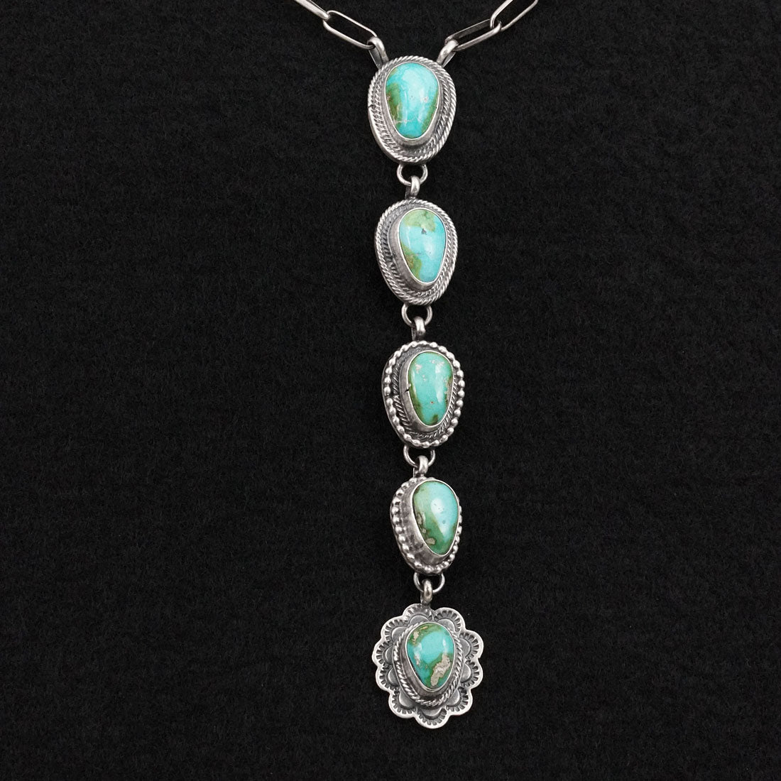 Bobby Johnson Turquoise & Sterling Silver Necklace
