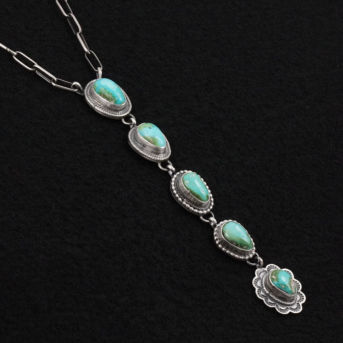 Bobby Johnson Turquoise & Sterling Silver Necklace