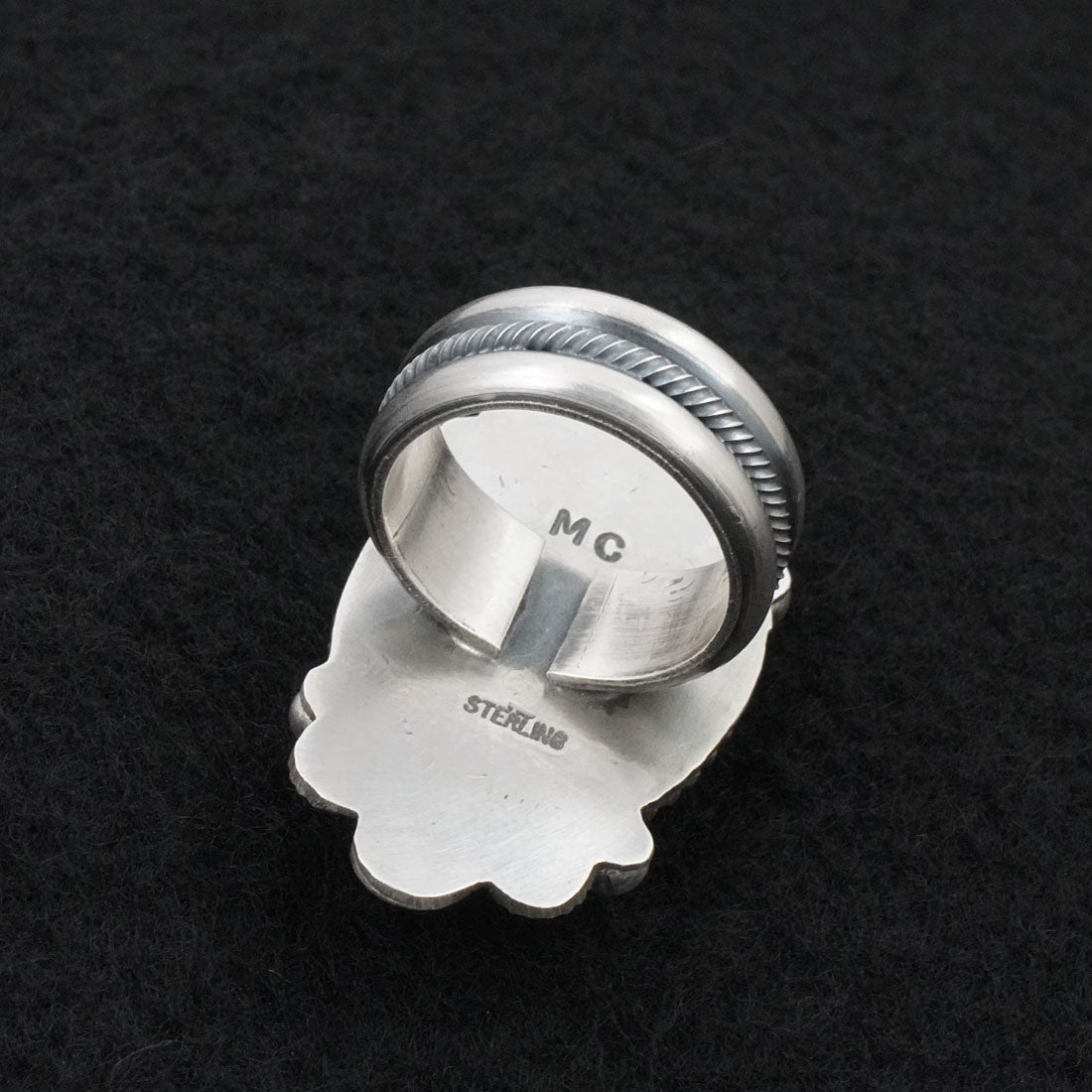 Michael Calladitto Turquoise & Sterling Silver Ring Size 7