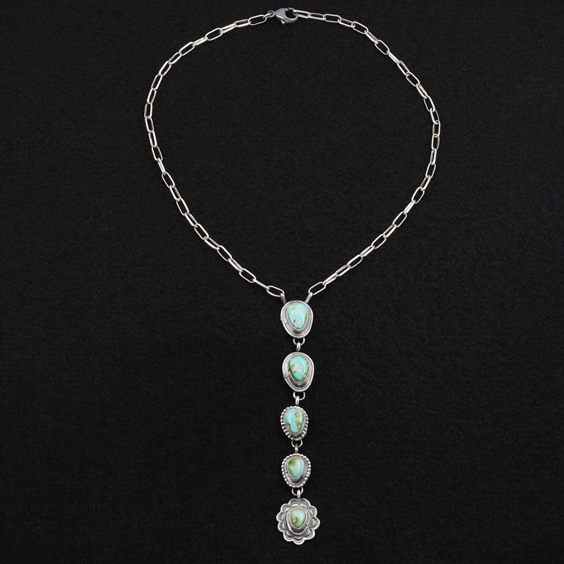 Bobby Johnson Turquoise & Sterling Silver Necklace