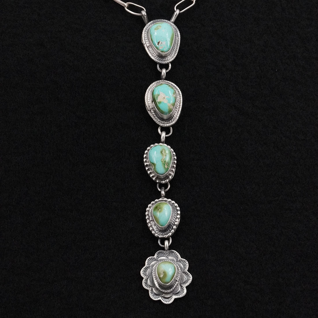 Bobby Johnson Turquoise & Sterling Silver Necklace