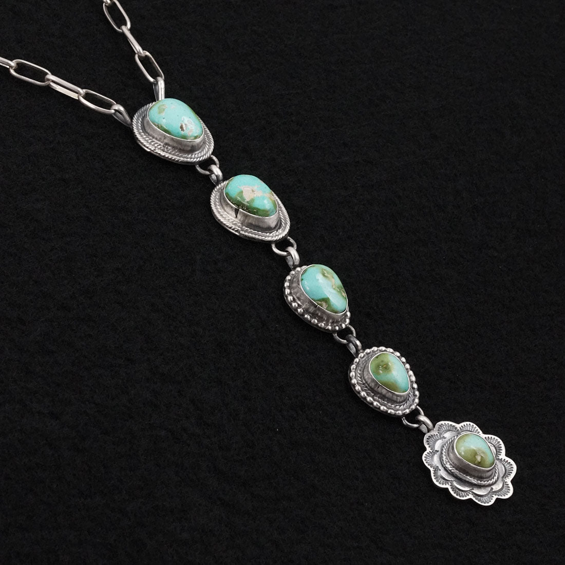 Bobby Johnson Turquoise & Sterling Silver Necklace