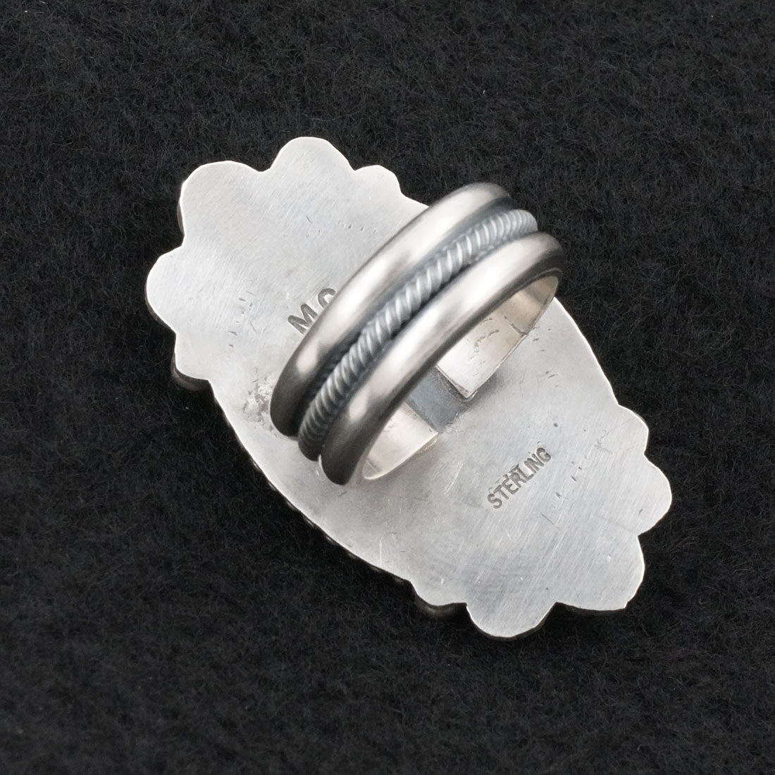 Michael Calladitto Turquoise & Sterling Silver Ring Size 7